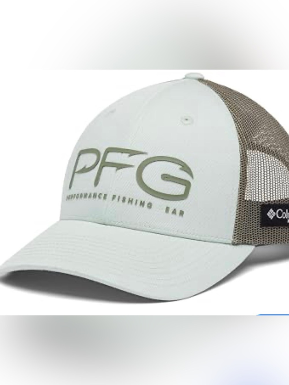 Columbia PFG Mesh-Back Baseball Cap in Light Green